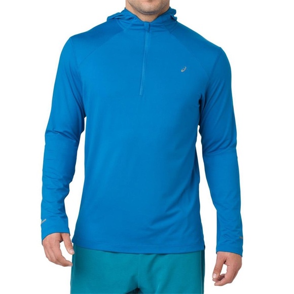 ASICS Men’s 2XL Pullover Hoodie 1/4 Zip Up Athletic Fit Top Reflective - Picture 1 of 11